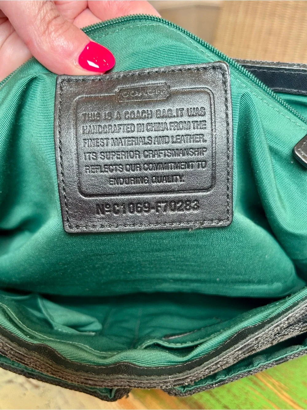 Coach Y2K Black Signature Jacquard Canvas Messenger Laptop Bag F70283